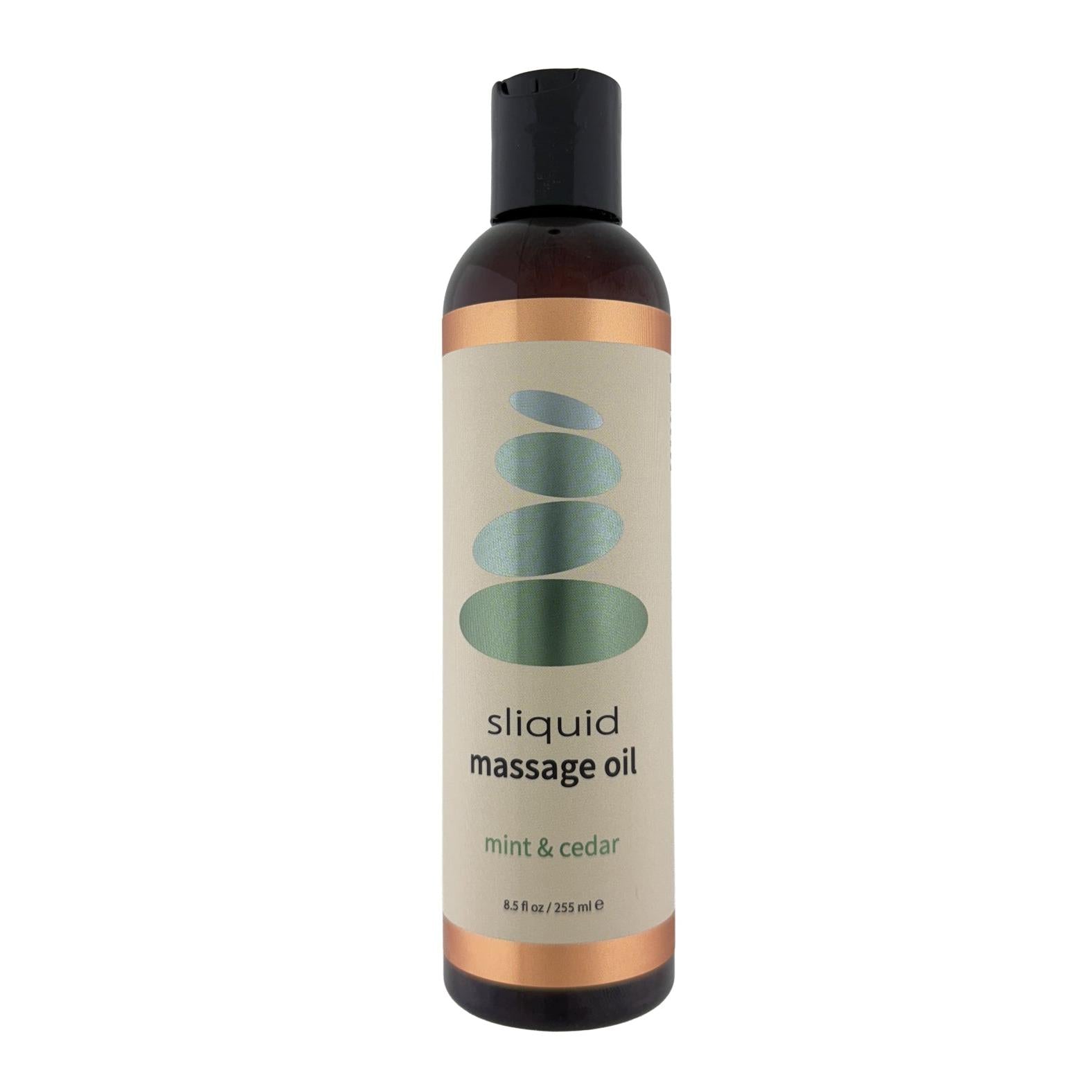 Sliquid Balance Massage Oil - 8.5 oz Cedar in Mint