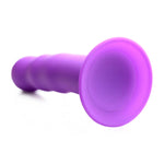 Squeeze-It Squeezable Wavy Dildo for Strap-On