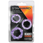 Stay Hard Beaded Cock Rings - 3 Pack