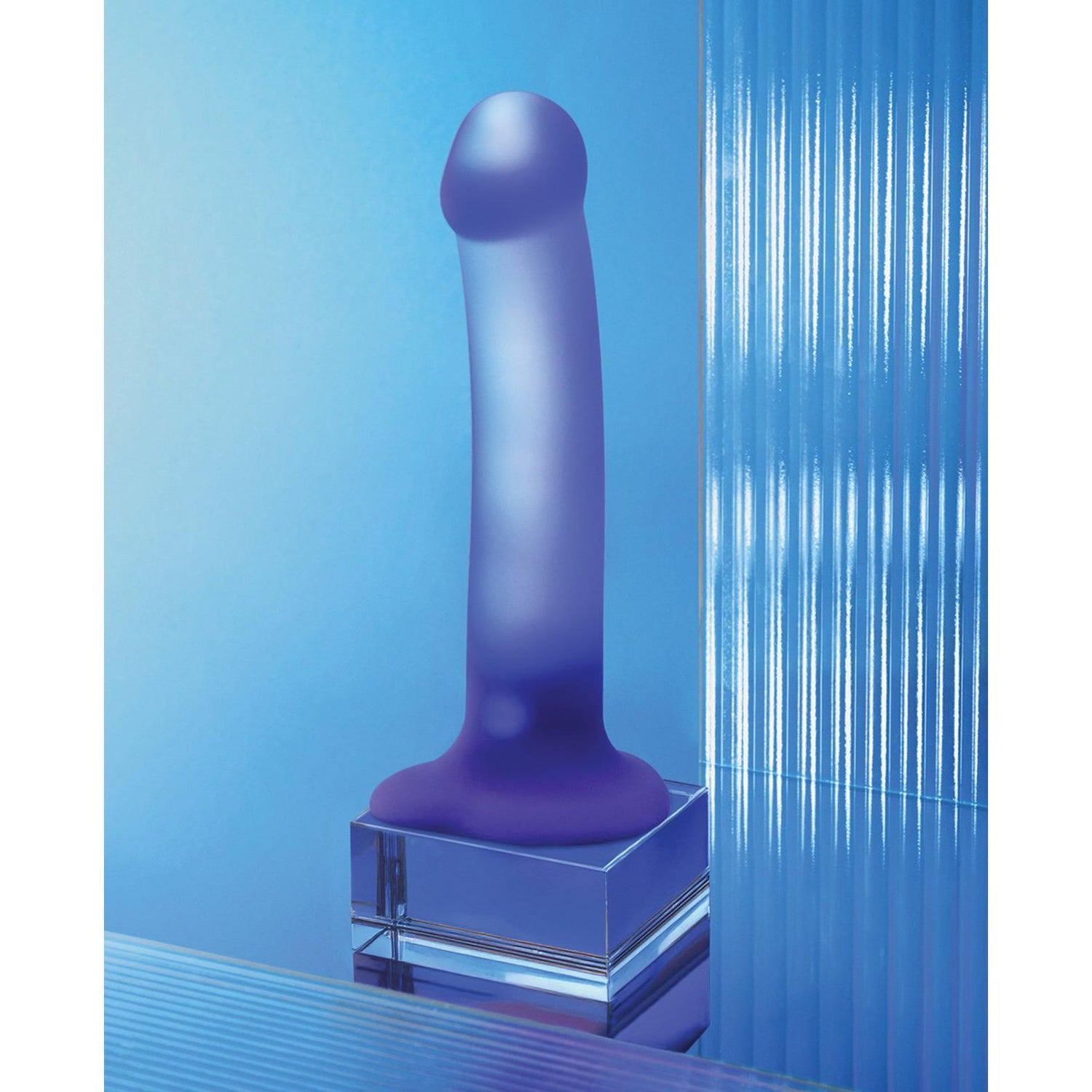 Strap-on-Me Glow-LED Dildo in Purple