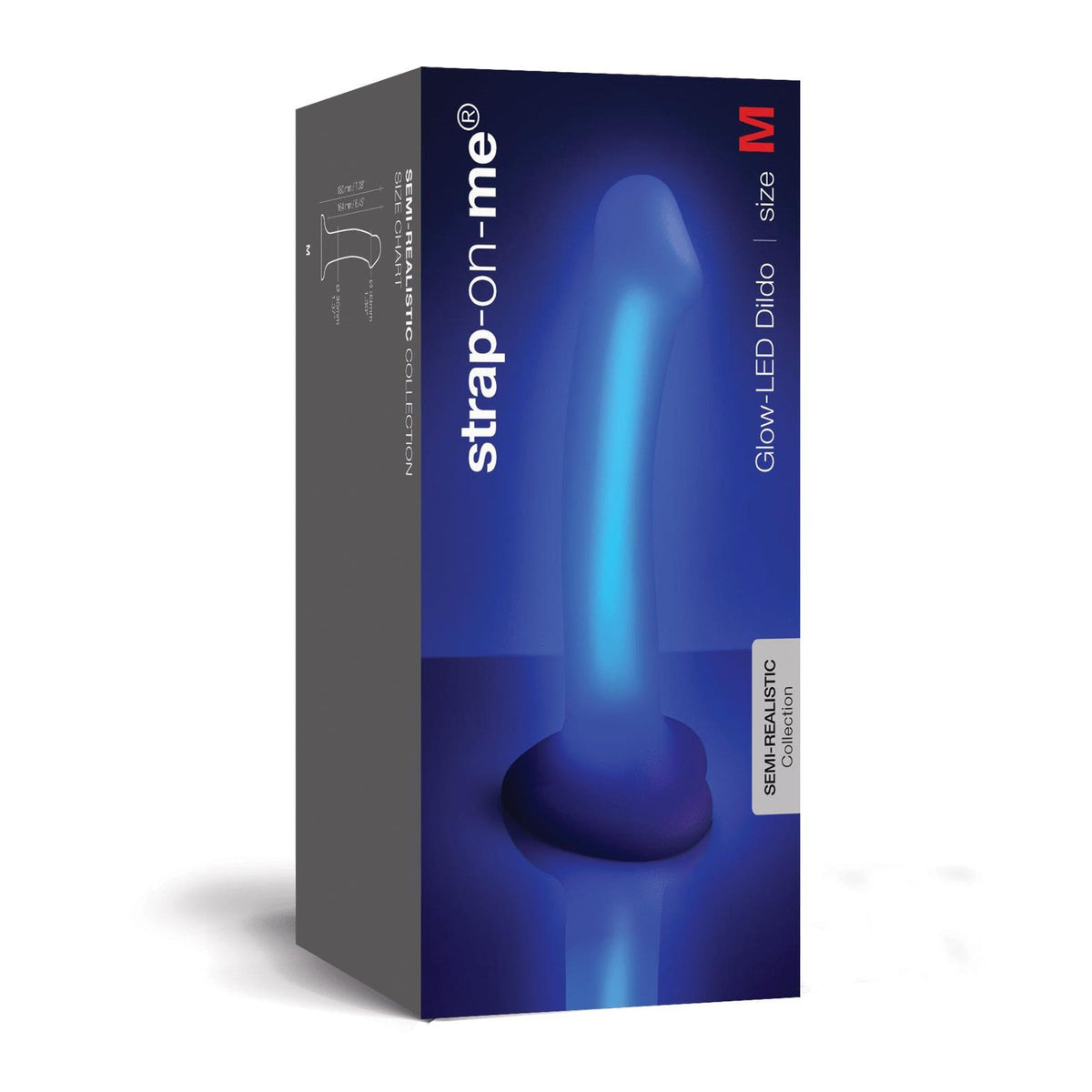 Strap-on-Me Glow-LED Dildo in Purple