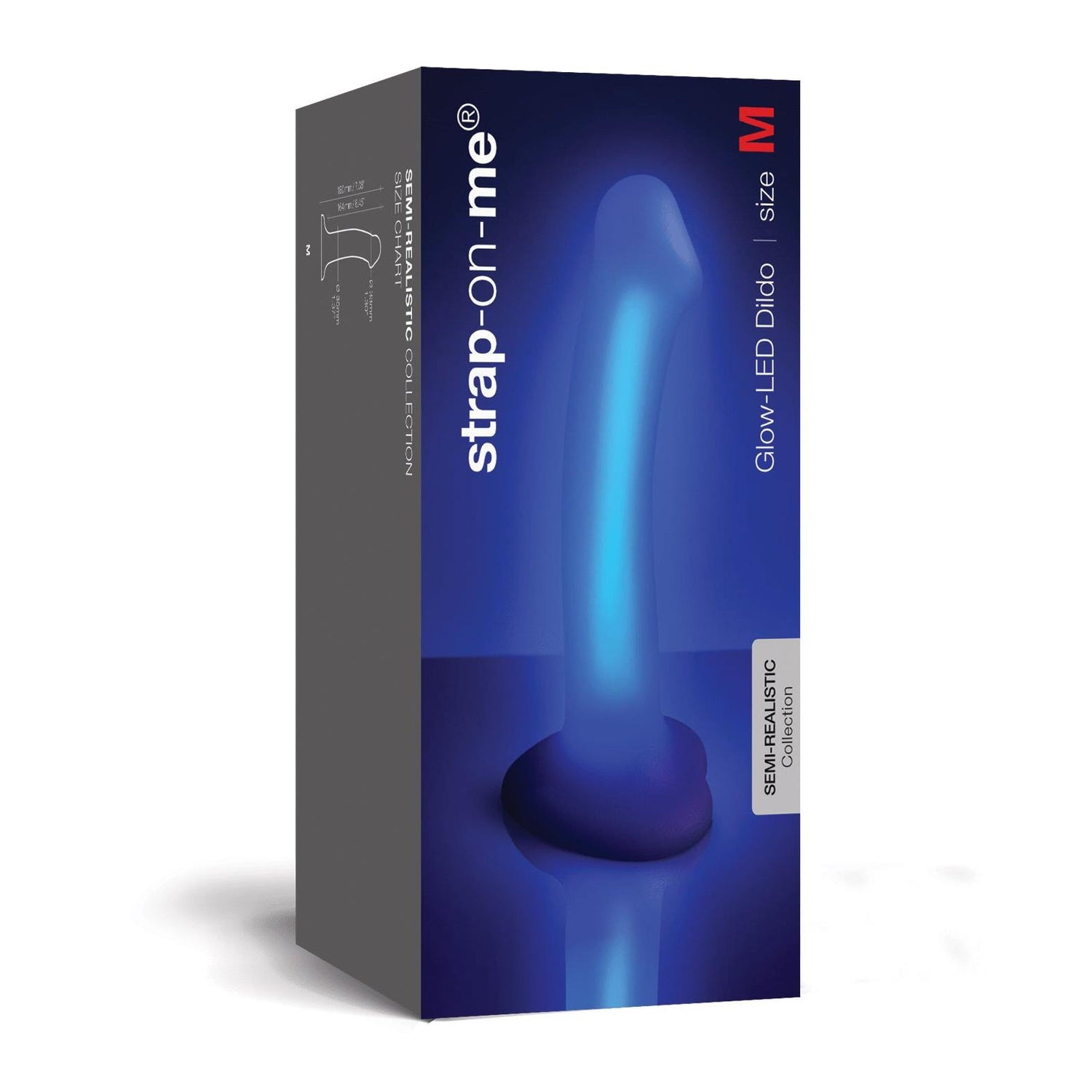 Strap-on-Me Glow-LED Dildo in Purple