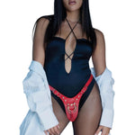 Strap-on-Me Leatherette Harness Fabulous in Red Glossy