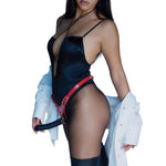 Strap-on-Me Leatherette Harness Fabulous in Red Glossy