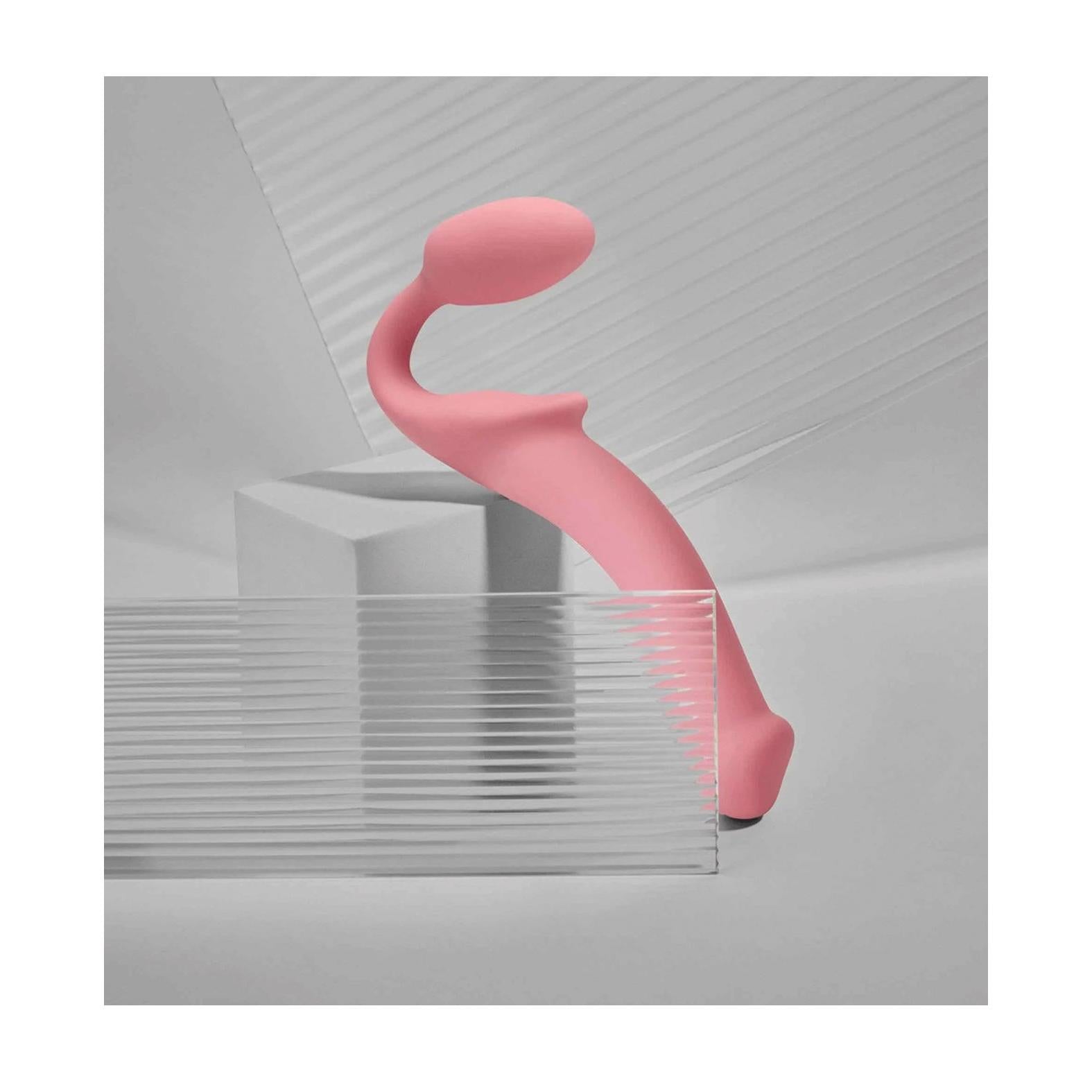 Strap-on-Me Semi-Realistic Bendable Strap-on Dildo in Pink