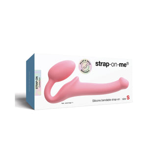 Strap-on-Me Semi-Realistic Bendable Strap-on Dildo in Pink S