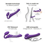 Strap-On-Me Vibrating Bendable Strapless Strap On