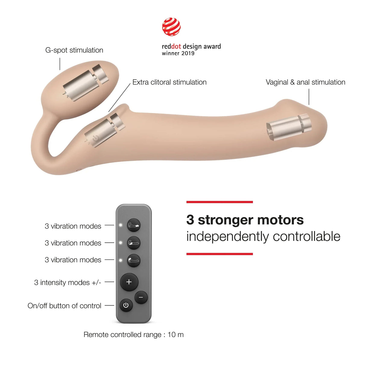 Strap-On-Me Vibrating Bendable Strapless Strap On