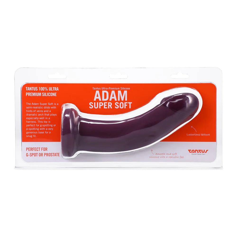Tantus Adam Super Soft Dildo in Currant