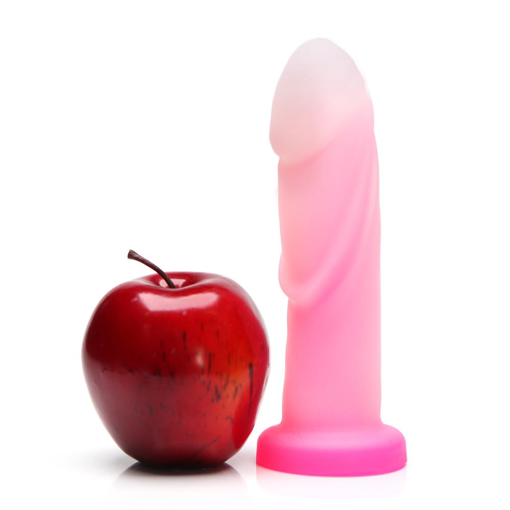 Tantus Cush O2 Dual Density Dildo Rose in Quartz