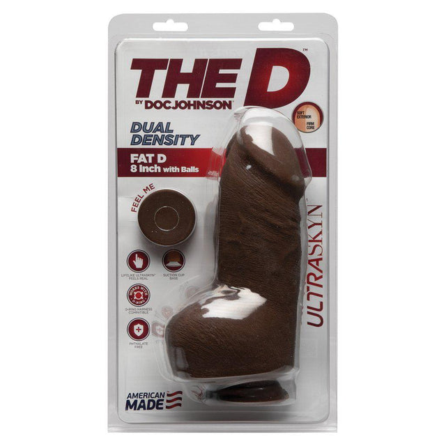 The D Dual Density Fat D 8 Inch Dildo