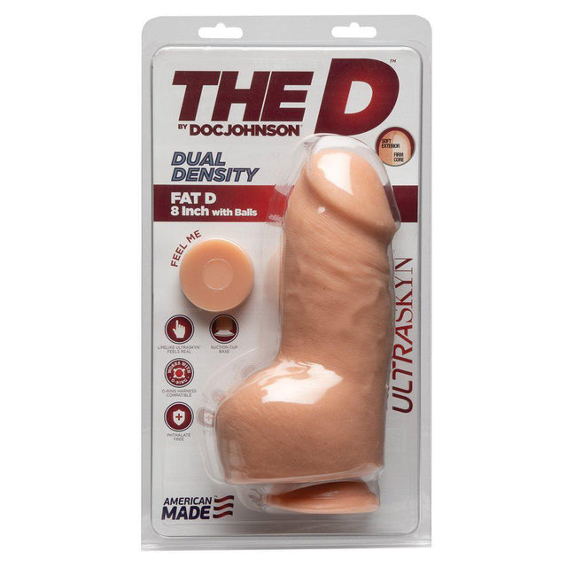 The D Dual Density Fat D 8 Inch Dildo