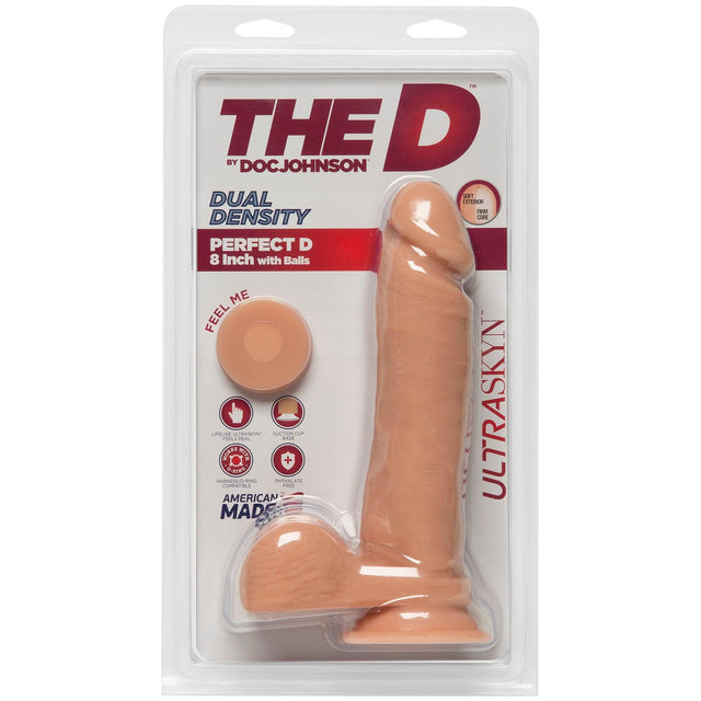 The D Dual Density Perfect D 8 Inch Dildo