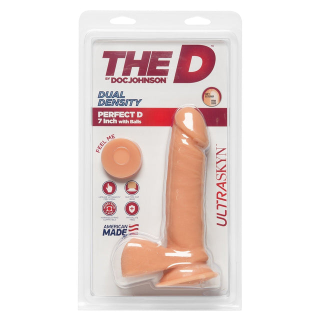 The D Dual Density ULTRASKYN Perfect D 7 Inch Dildo