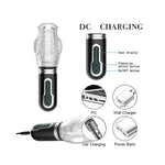 The Male Rose 3 Thrusting Rotating Vibrating Oral Sex Masturbator in Black