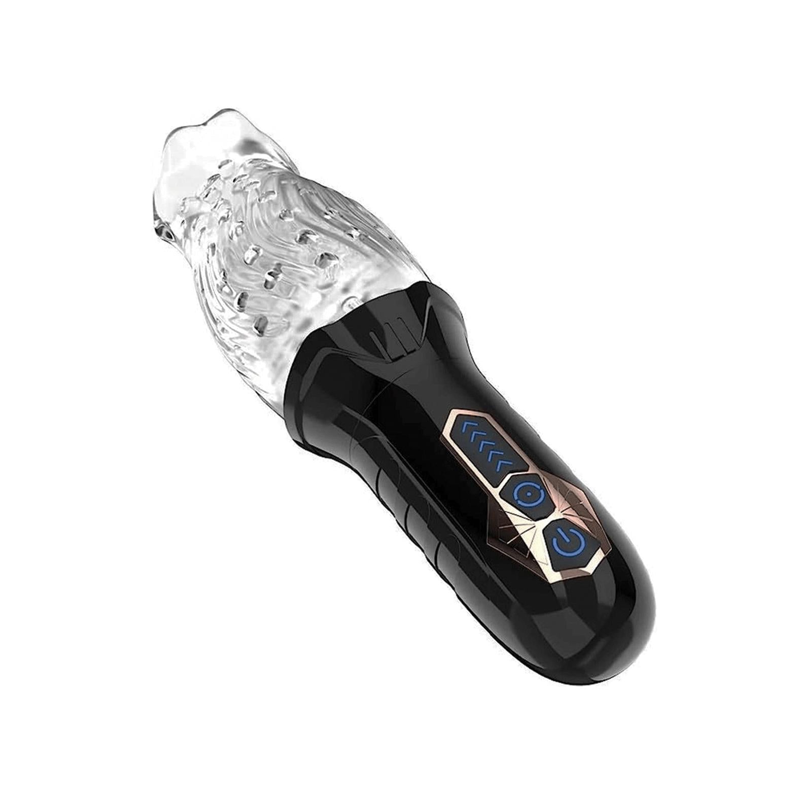 The Male Rose Original Gawk Gawk 3000 Rotating Blow Job Simulator in Black