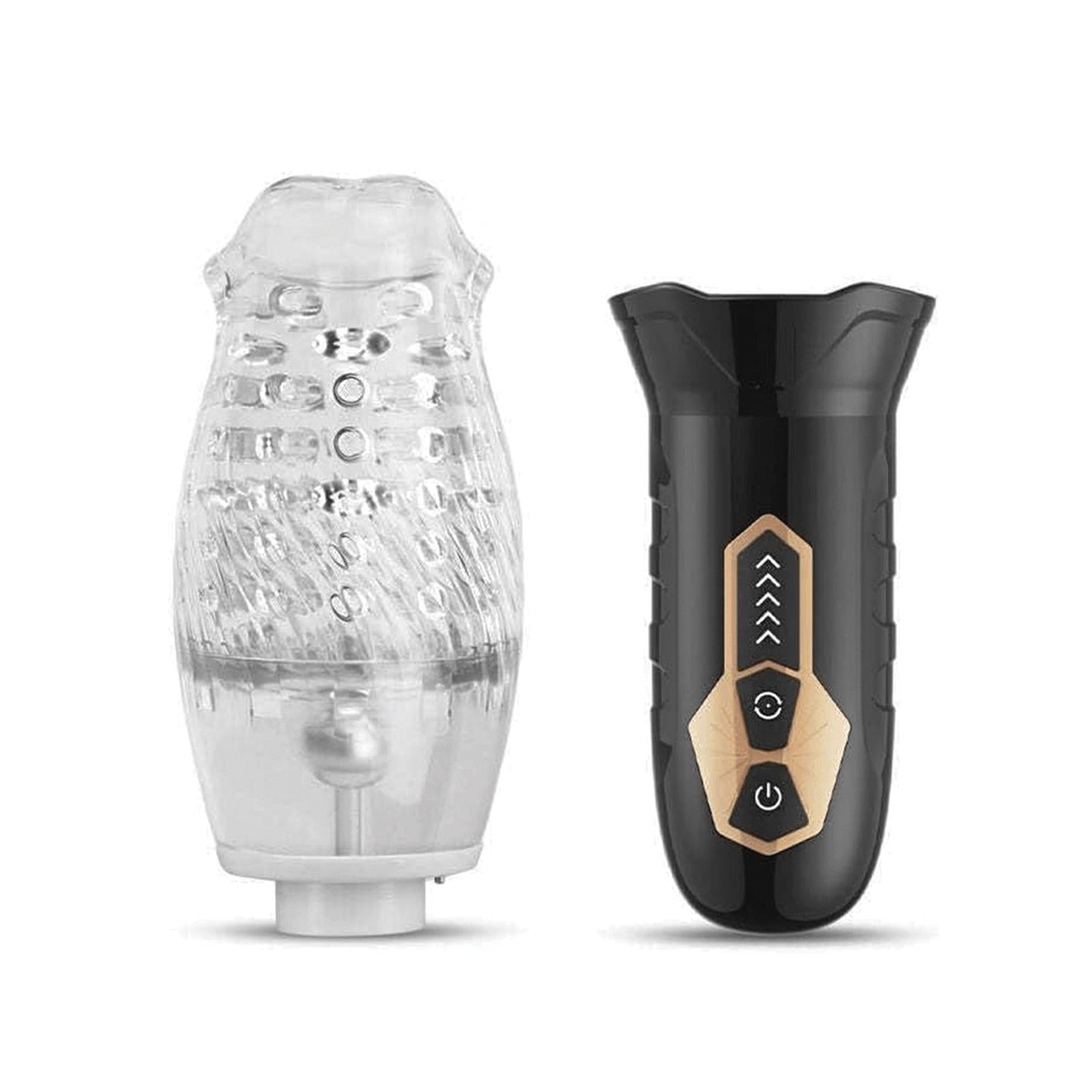 The Male Rose Original Gawk Gawk 3000 Rotating Blow Job Simulator in Black