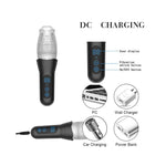 The Male Rose Pro Thrusting Rotating Vibrating Masturbator in Black