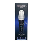 The Male Rose Pro Thrusting Rotating Vibrating Masturbator in Black