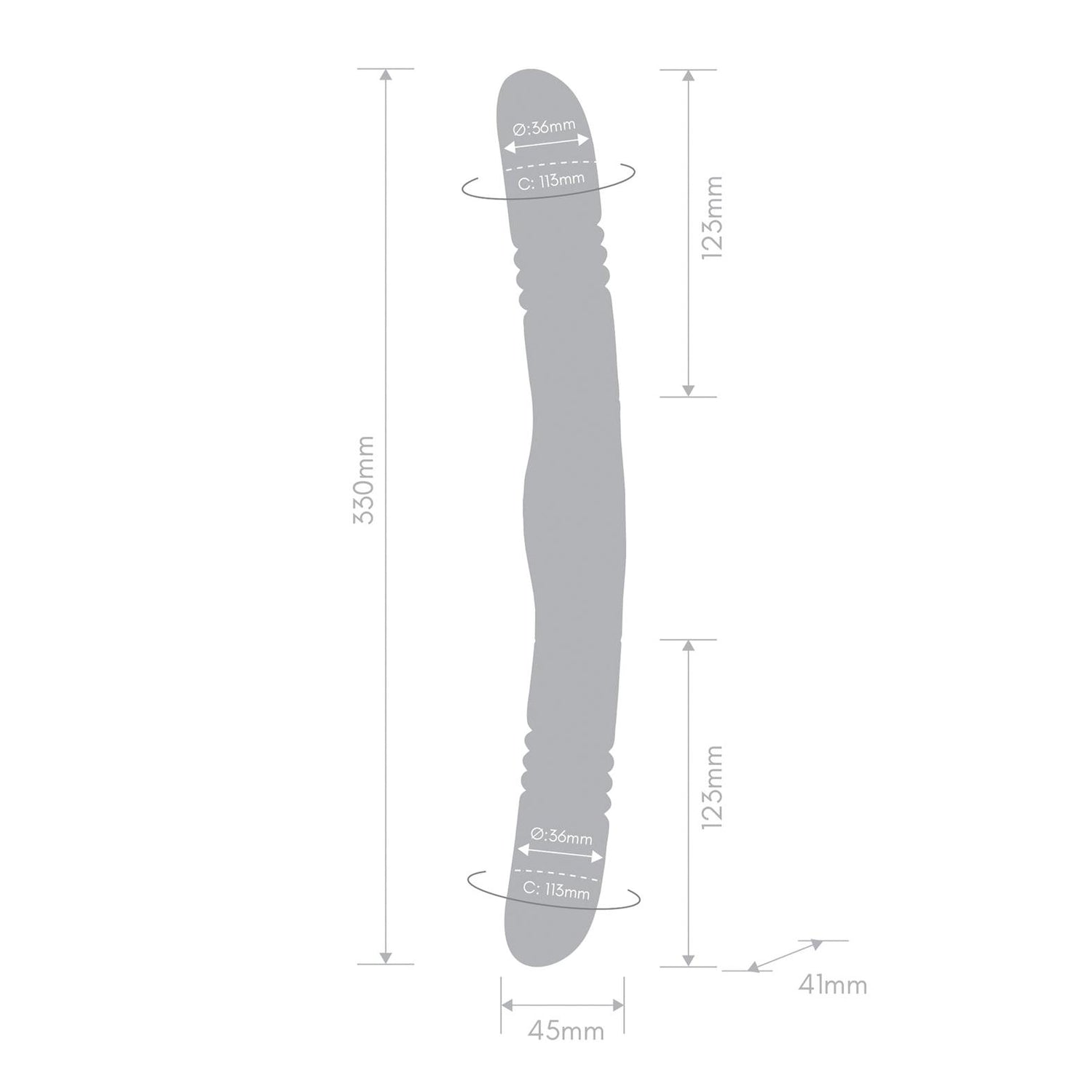Together Double Delight Double-Ended Vibrating & Thrusting Vibrator - Purple