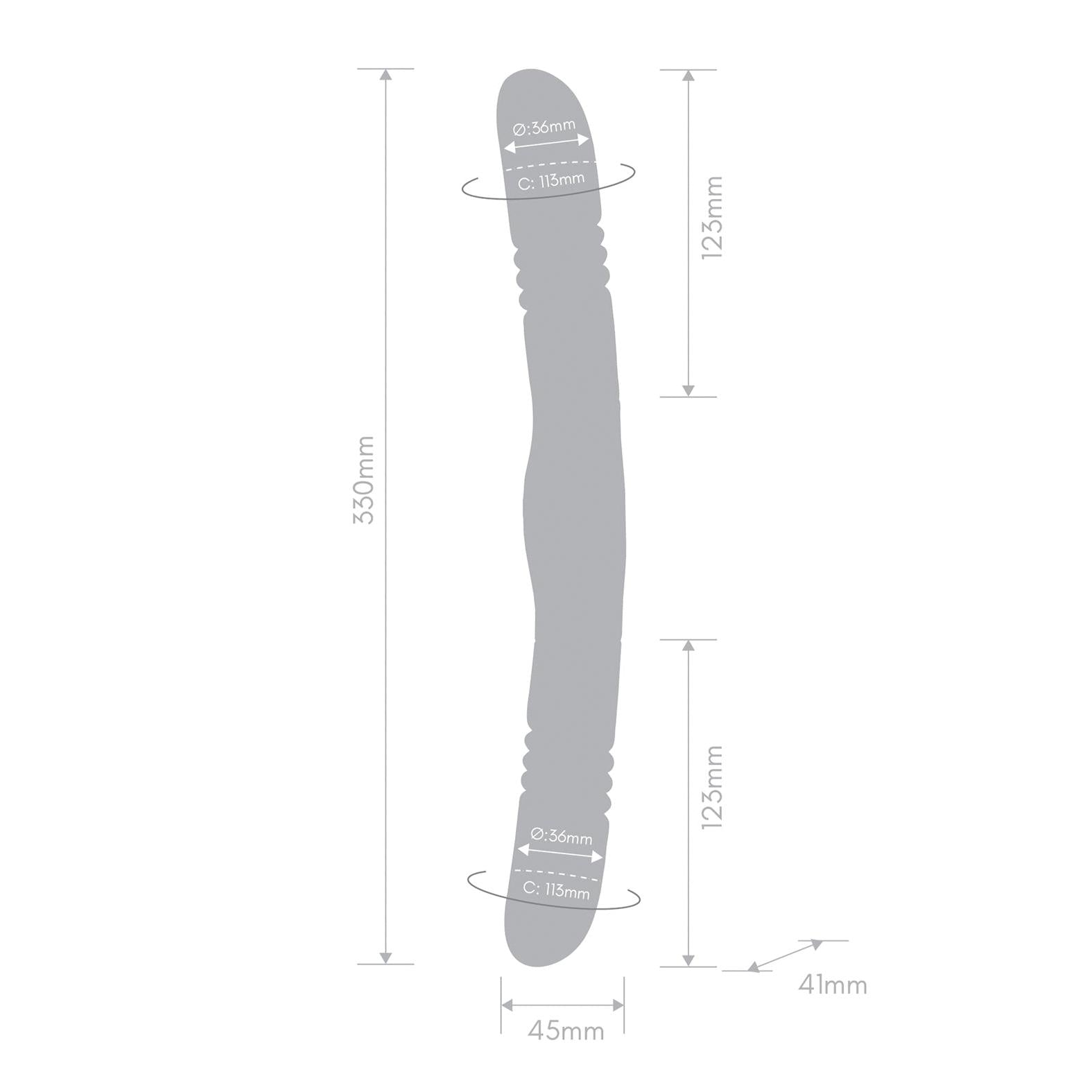Together Double Delight Double-Ended Vibrating & Thrusting Vibrator - Purple