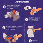 Vac-U-Lock Double Penetration Strap On Dildo