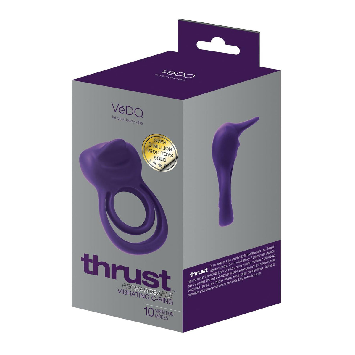 VeDO Thrust Rechargeable Dual C-Ring in Purple