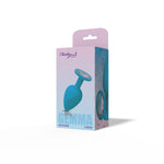 Viben Gemma Clear Iridescent Gem Teal Silicone Plug - L