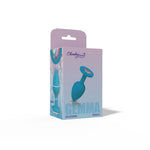Viben Gemma Clear Iridescent Gem Teal Silicone Plug - S