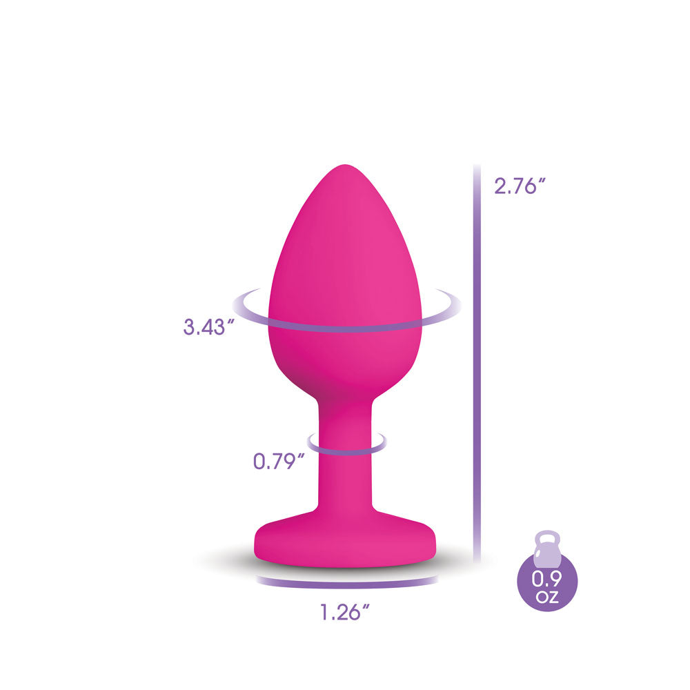 Viben Gemma Purple Gem Pink Silicone Plug - Small