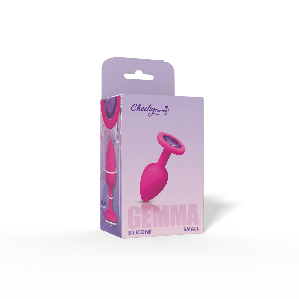 Viben Gemma Purple Gem Pink Silicone Plug - Small