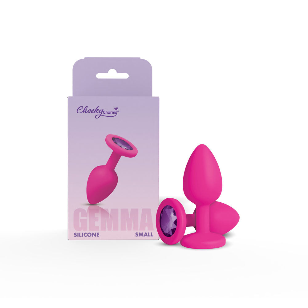 Viben Gemma Purple Gem Pink Silicone Plug - Small
