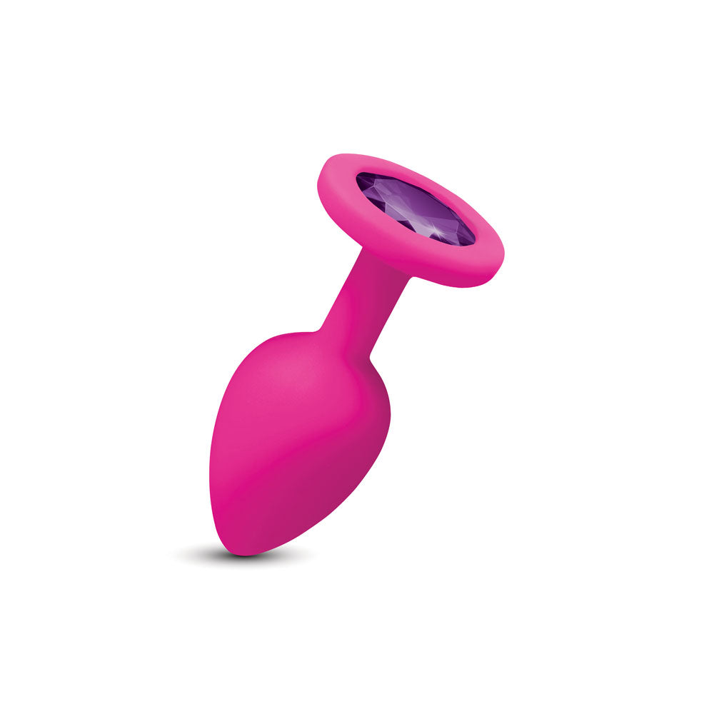 Viben Gemma Purple Gem Pink Silicone Plug - Small