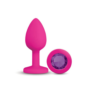 Viben Gemma Purple Gem Pink Silicone Plug - Small
