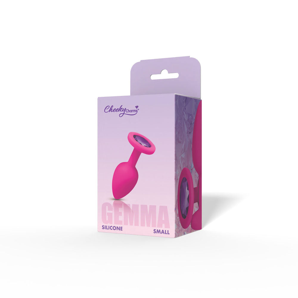 Viben Gemma Purple Gem Pink Silicone Plug - Small