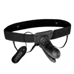 Vibrating Hollow Double Penetration Strap On Dildo