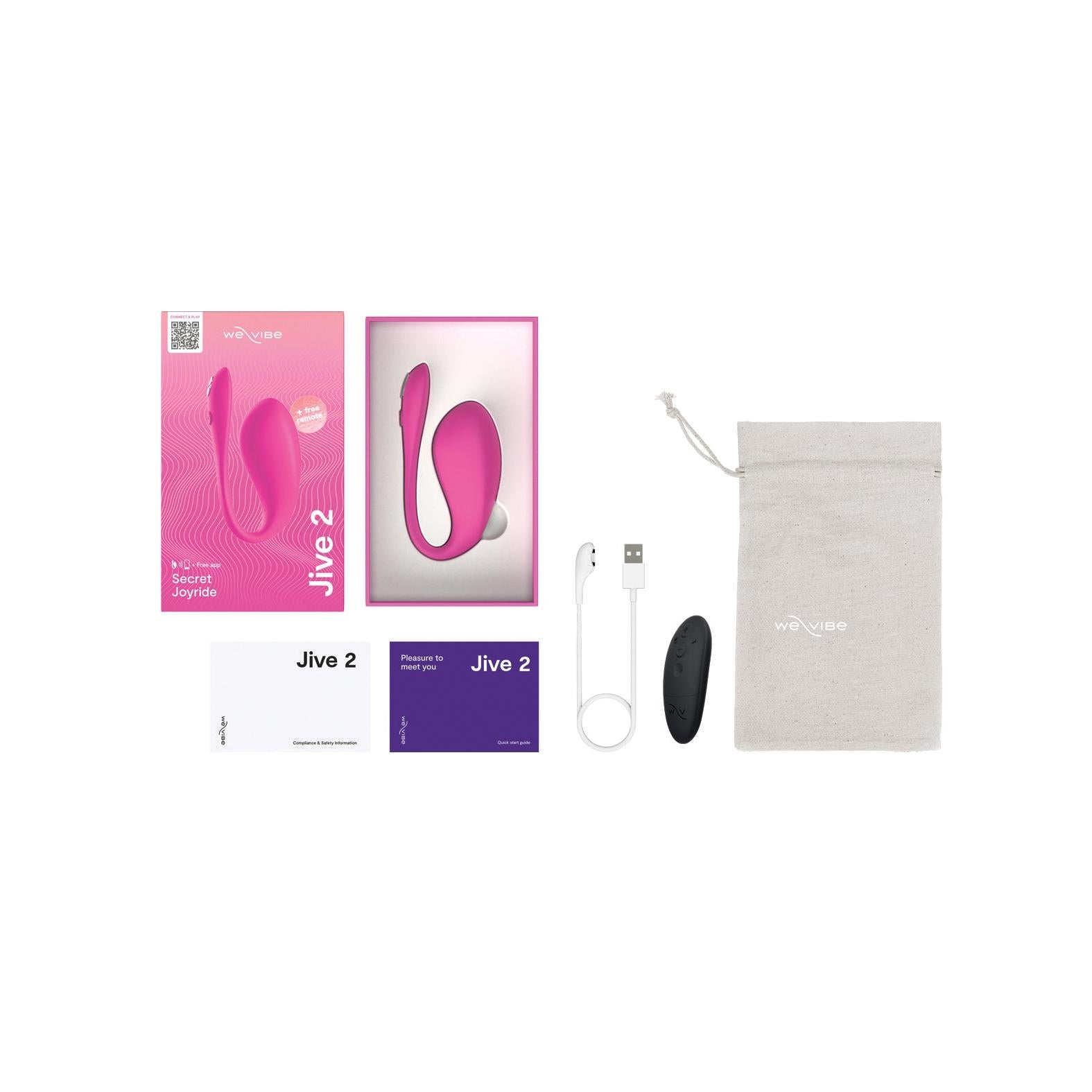 We-Vibe Jive 2 Wearable Vibrator in Electric Pink