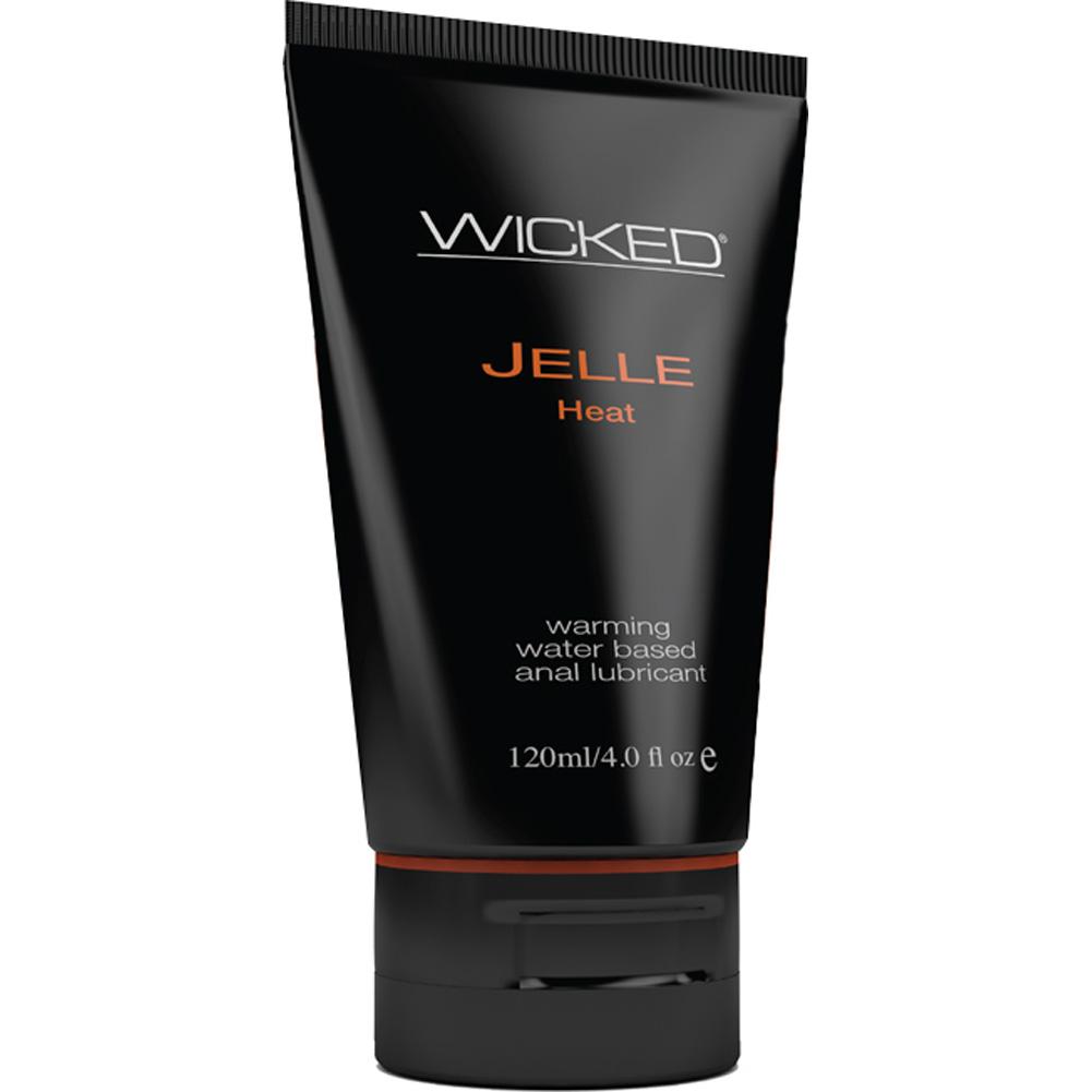 Wicked Jelle Warming Waterbased Anal Gel Lubricant - 4 oz
