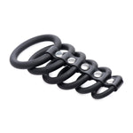 6 Ring Silicone Chastity Cage