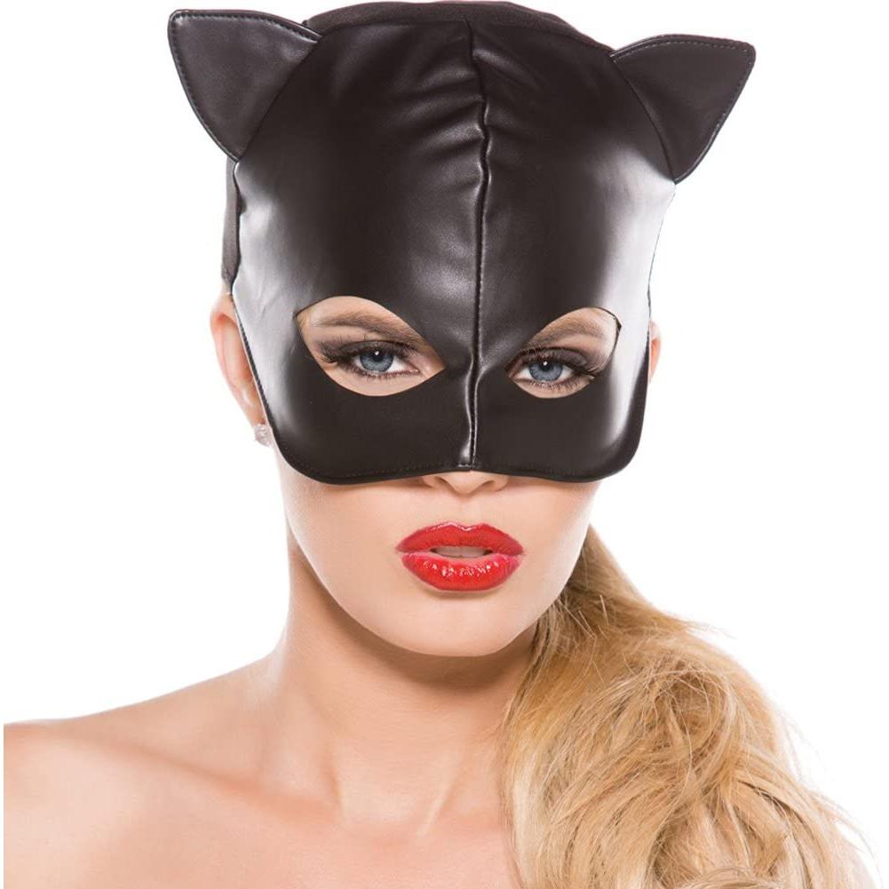 Allure Faux Leather Cat Mask