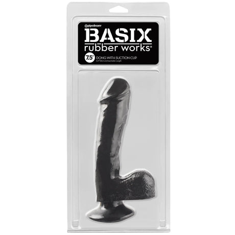 Basix Rubber Works 7.5 Inch Dong With Suction Cup