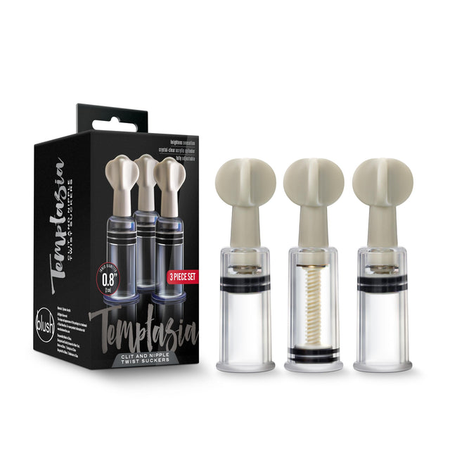 Blush 3-Pack Temptasia Clit and Nipple Twist Suckers