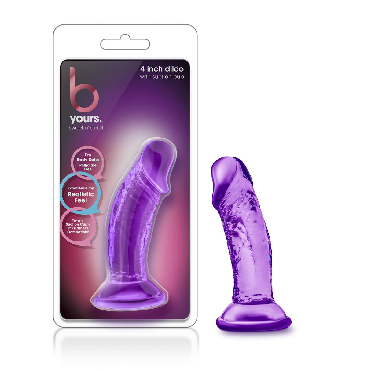 Blush B Yours Sweet N' Small 4 Inch Dildo with Suction Cup