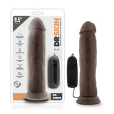 Blush Dr. Skin 9.5 Inch Vibrating Realistic Suction Cup Dildo