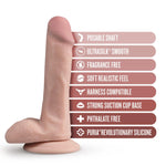 Blush Dr. Skin Silicone Dr. Daniel 6 Inch Dildo