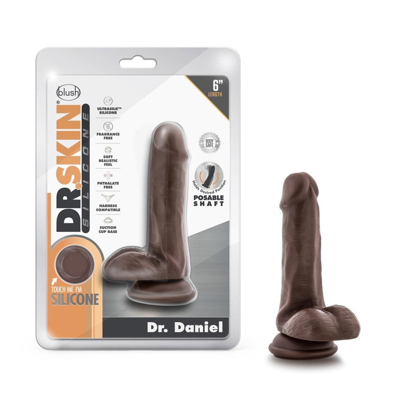 Blush Dr. Skin Silicone Dr. Daniel 6 Inch Dildo