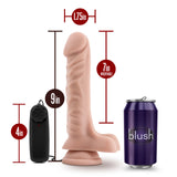 Blush Dr. Skin Vibrating Realistic Cock
