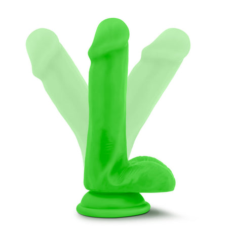 Blush Neo Elite 6 Inch Silicone Dual Density Cock with Balls