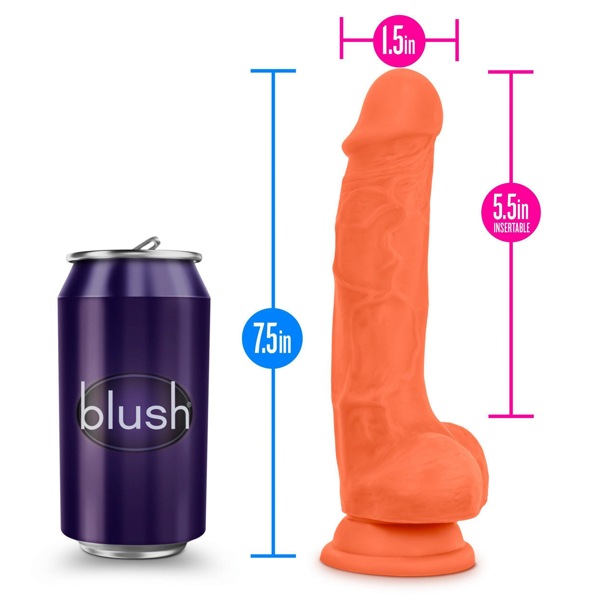 Blush Neo Elite Silicone Dual Density Cock