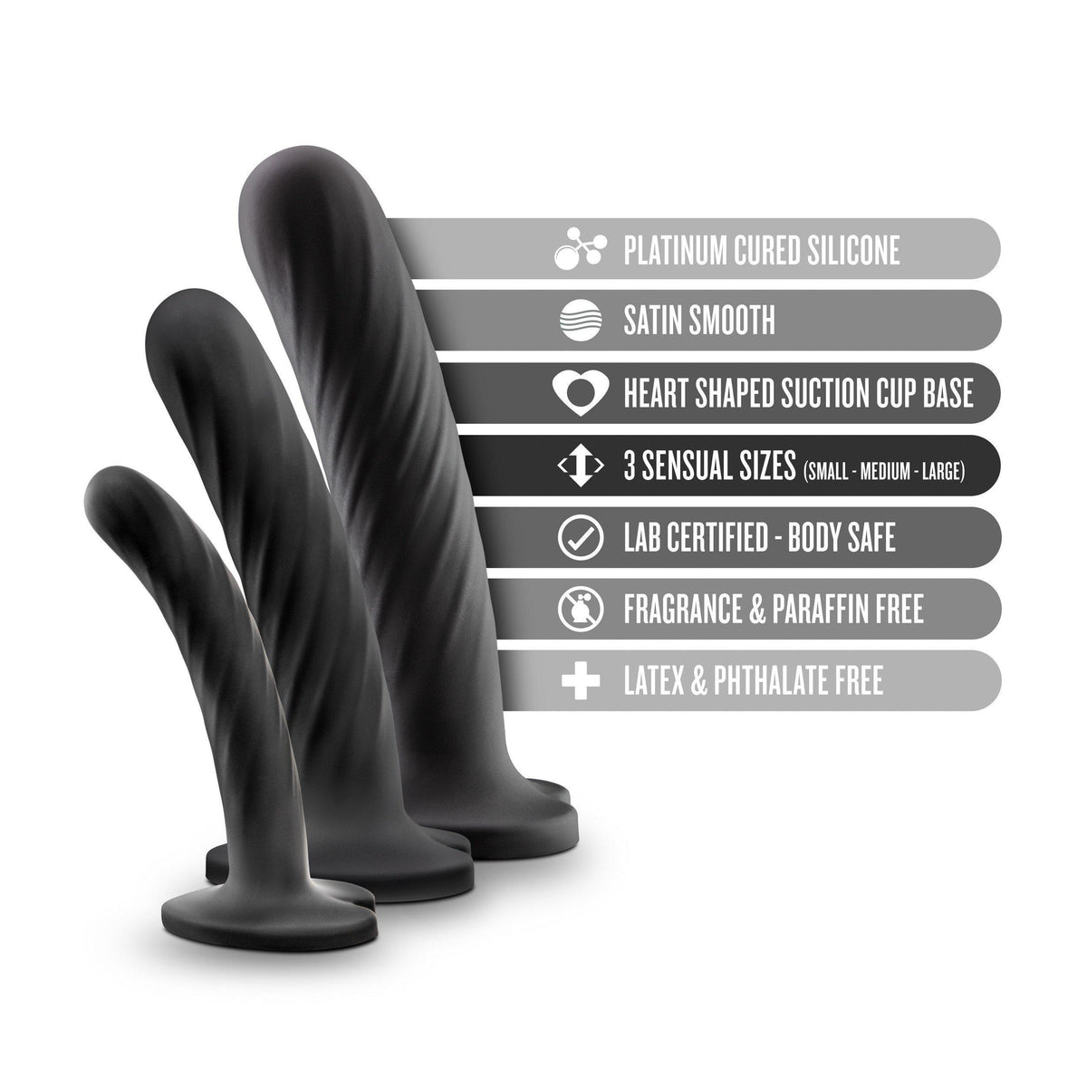 Blush Temptasia Twist Dildo Set for Men
